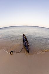 Dugout canoe in Wakatobi by Karl Dietz 
